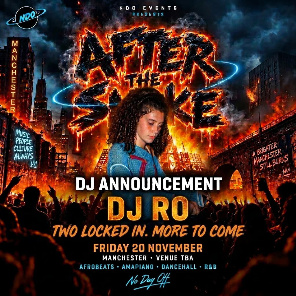 DJ RO announcement flyer
